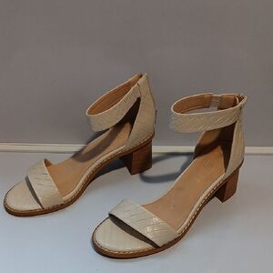 Mimi Ankle Strap Kitten Heel Sandal Size 8.5